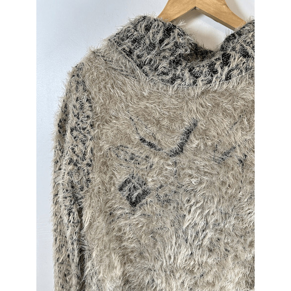 Vintage‎ Concept Cardigan Open Front Neutral Minimalist Faux Fur Woman’s XL NWT - Picture 11 of 16